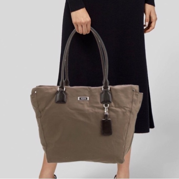 Tumi Handbags - Tumi Voyageur Tote Bag Olive Green Brown Travel Work Business Casual Vacation